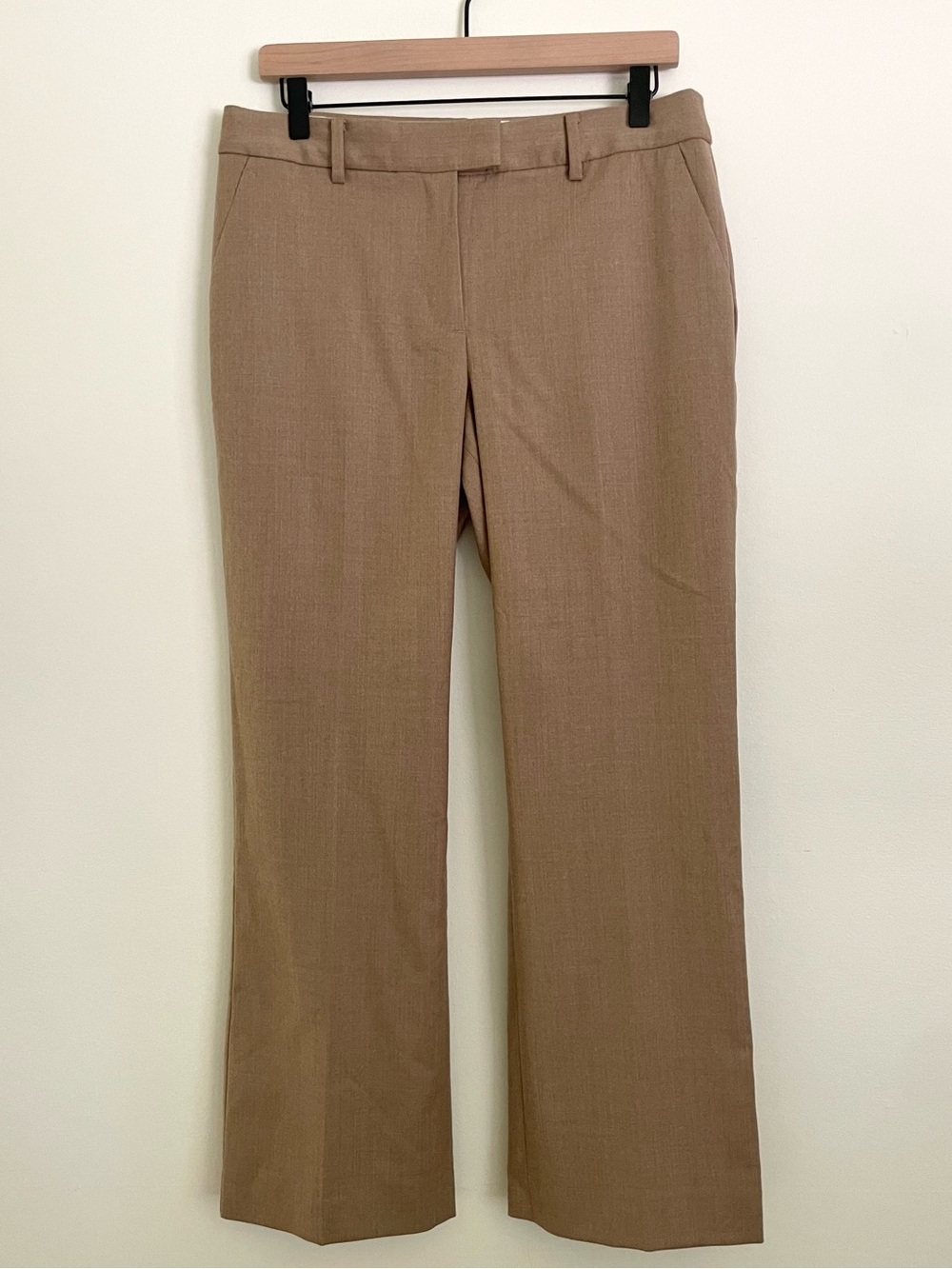 Talbots Women’s Italian Wool Windsor Dress Pants in Tan